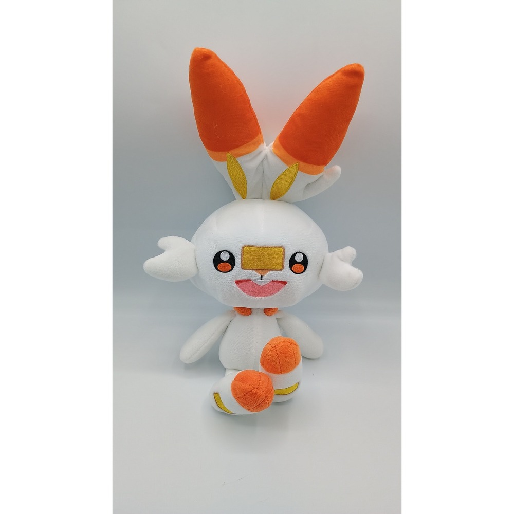 15" Pokemon White Orange Gold Plush Scorbunny 5